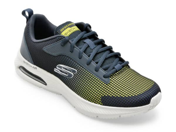 Pantofi SKECHERS bleumarin, DYNA-AIR, din material textil