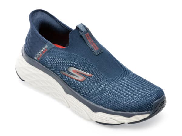 Pantofi SKECHERS bleumarin, MAX CUSHIONING ELITE, din material textil