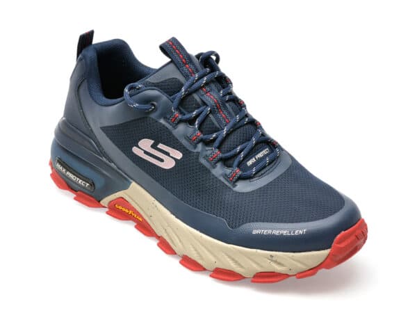 Pantofi SKECHERS bleumarin, MAX PROTECT, din material textil