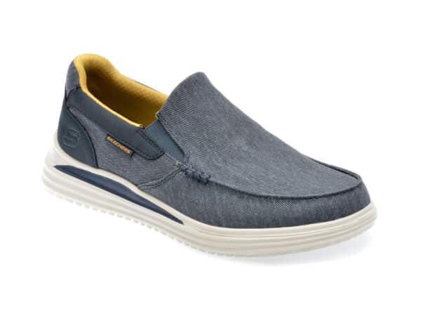Pantofi SKECHERS bleumarin, PROVEN, din material textil