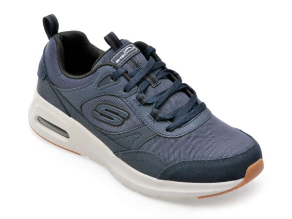 Pantofi SKECHERS bleumarin, SKECH-AIR COURT, din material textil