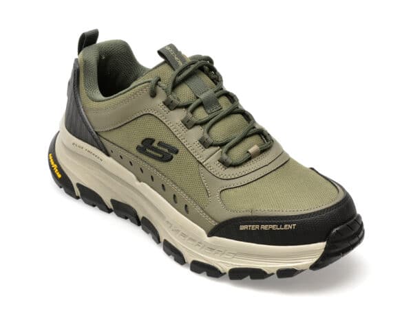 Pantofi SKECHERS kaki, D LUX TREKKER, din material textil