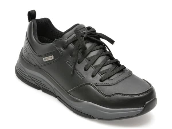 Pantofi SKECHERS negri, BENAGO, din piele naturala