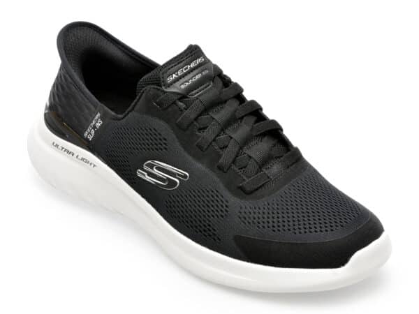 Pantofi SKECHERS negri, BOUNDER 2, din material textil