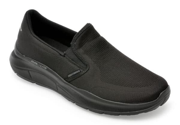Pantofi SKECHERS negri, EQUALIZER 5, din material textil