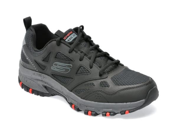 Pantofi SKECHERS negri, HILLCREST, din material textil