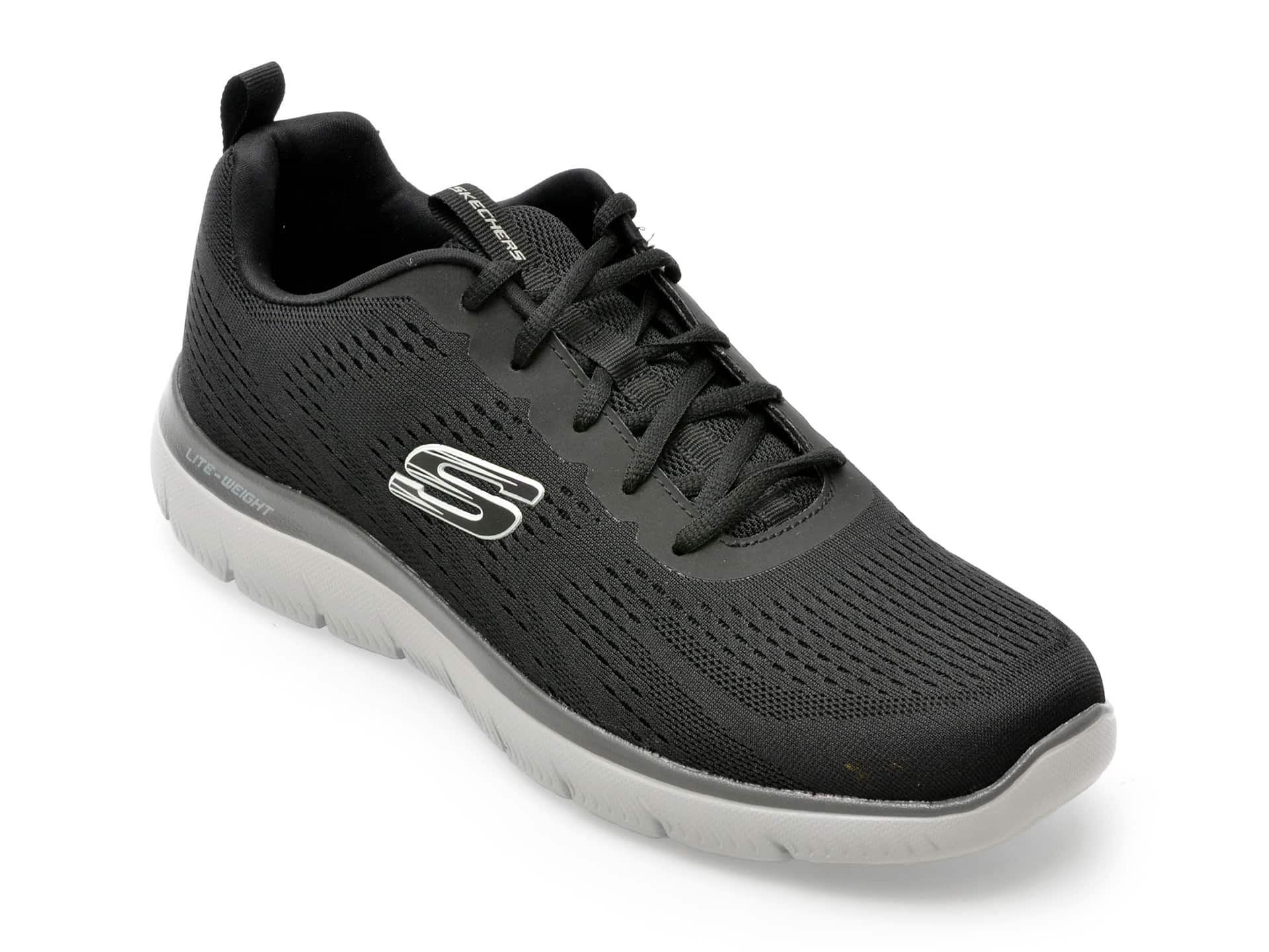 Pantofi SKECHERS negri, SUMMITS-TORRE, din material textil