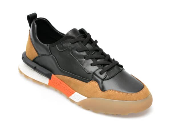 Pantofi sport GRYXX negri, 1242, din piele naturala