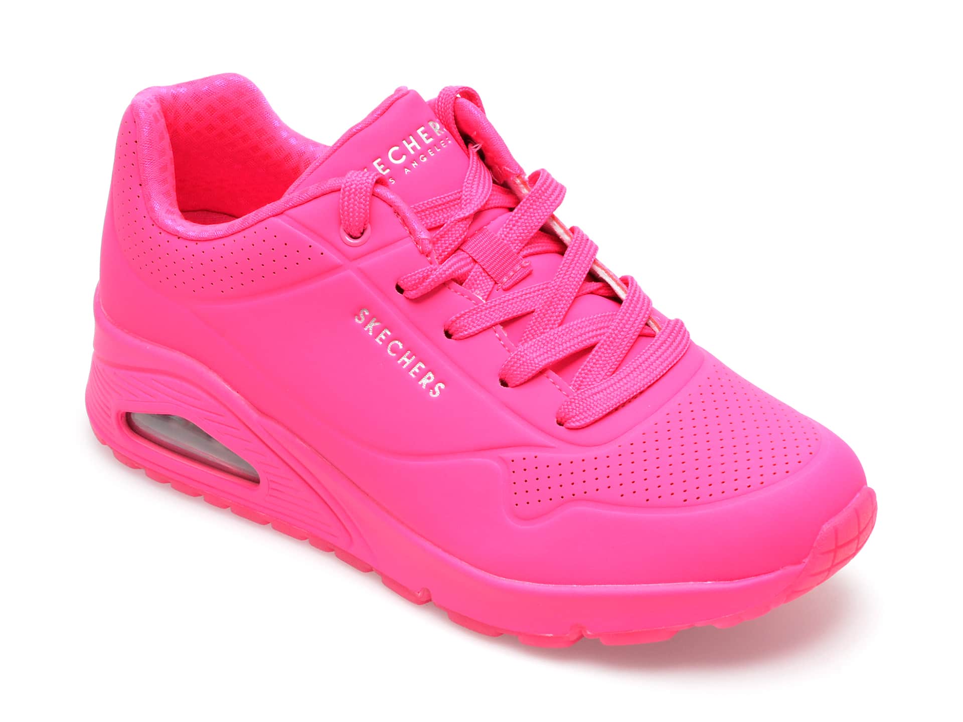 Pantofi sport SKECHERS fucsia, UNO, din piele ecologica