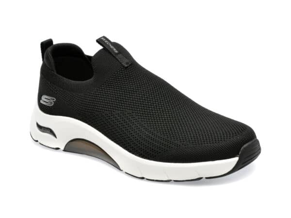 Pantofi sport SKECHERS negri, SKECH-AIR ARCH FIT, din material textil