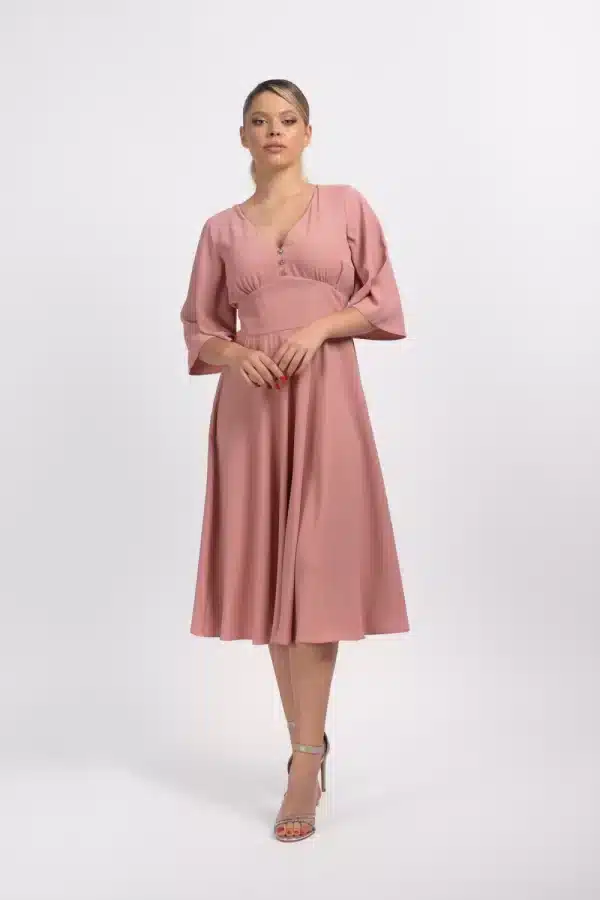 Rochie eleganta clos din dublu voal