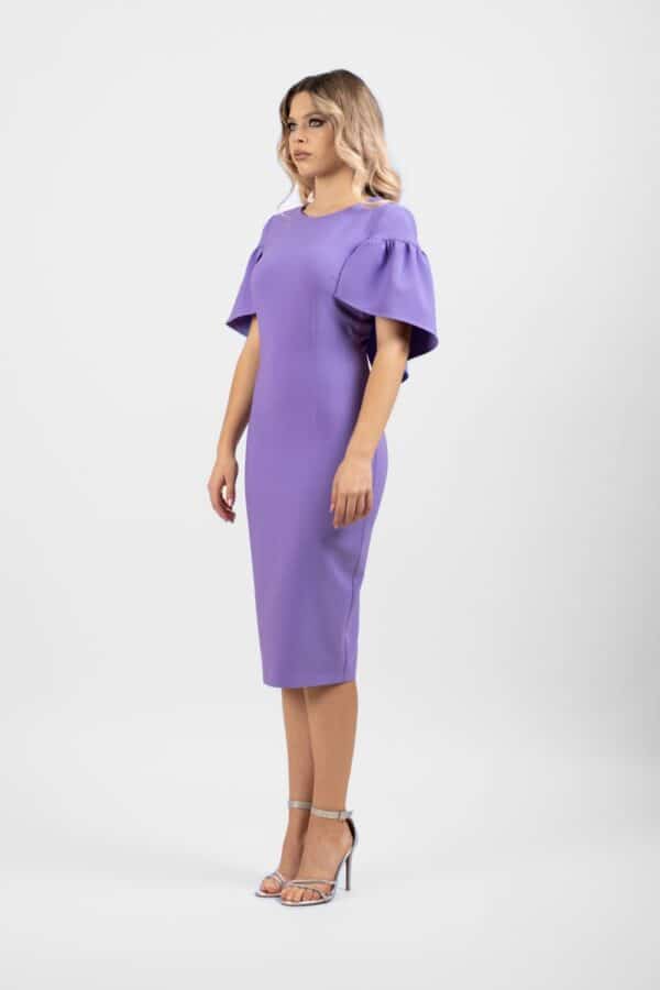 Rochie eleganta LaDonna mov conica