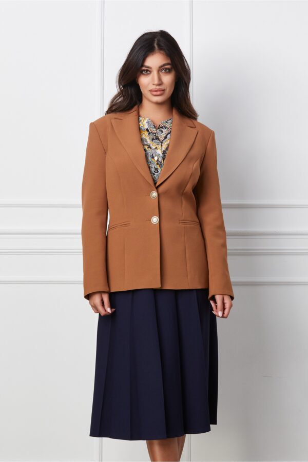 Sacou Vera maro cu buzunare