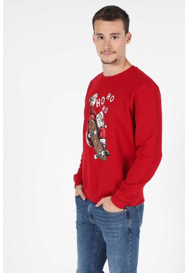 Bluza sport cu imprimeu de Craciun