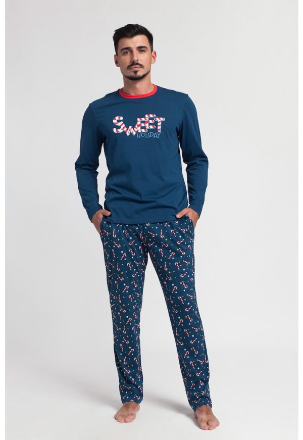 Pijama de bumbac cu tematica de Craciun