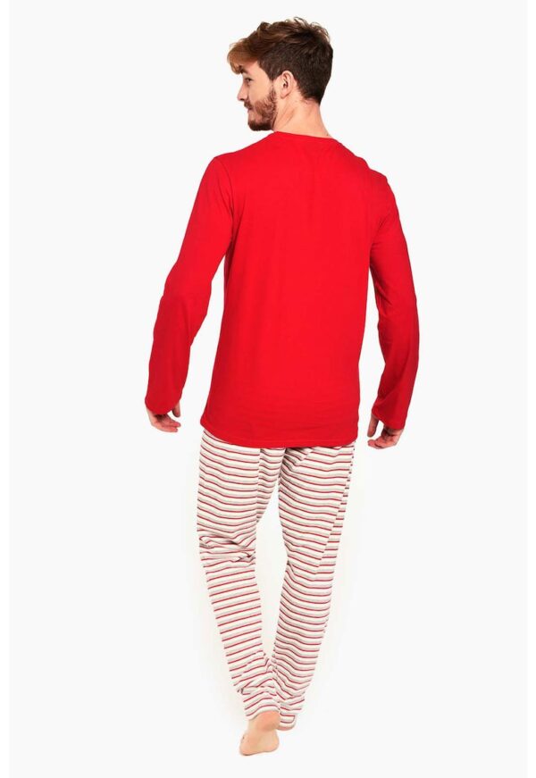 Pijama din bumbac cu tematica de Craciun