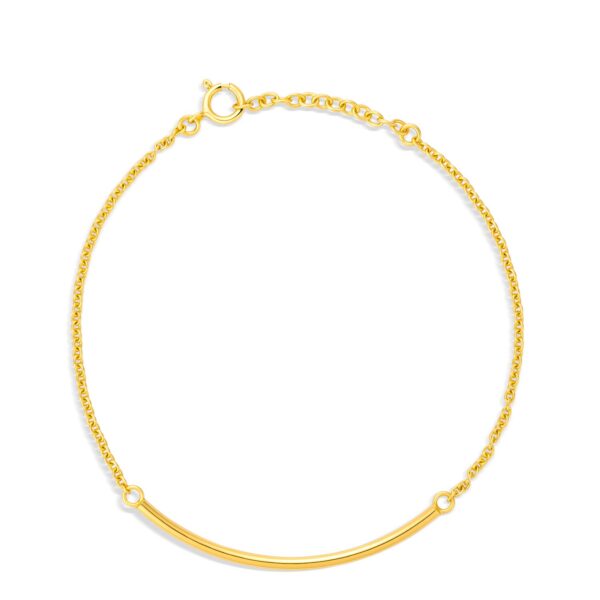 Bratara din argint Golden Thin Chain