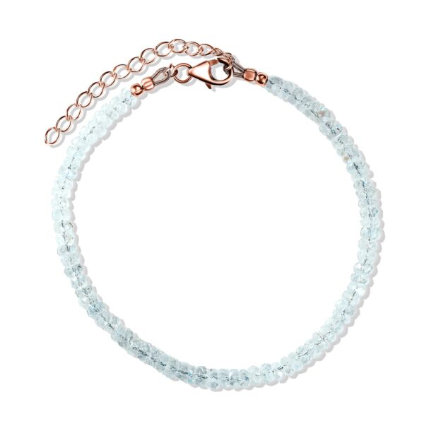 Bratara din argint Rose Gold Moonstone Bracelet