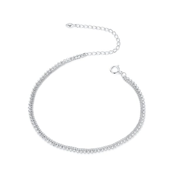 Bratara din argint Simple Chain & Beads