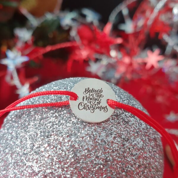 Bratara Craciun – Magia Craciunului – Argint 925, snur reglabil diverse culori