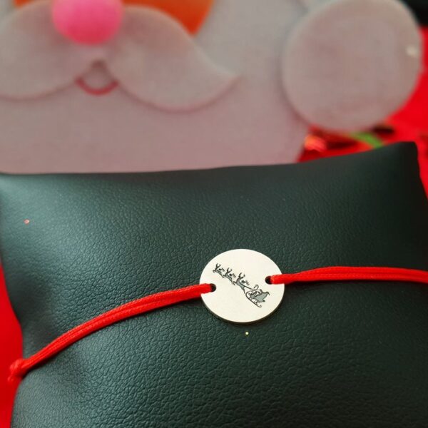 Bratara Craciun – Sania mosului – Argint 925, snur reglabil diverse culori