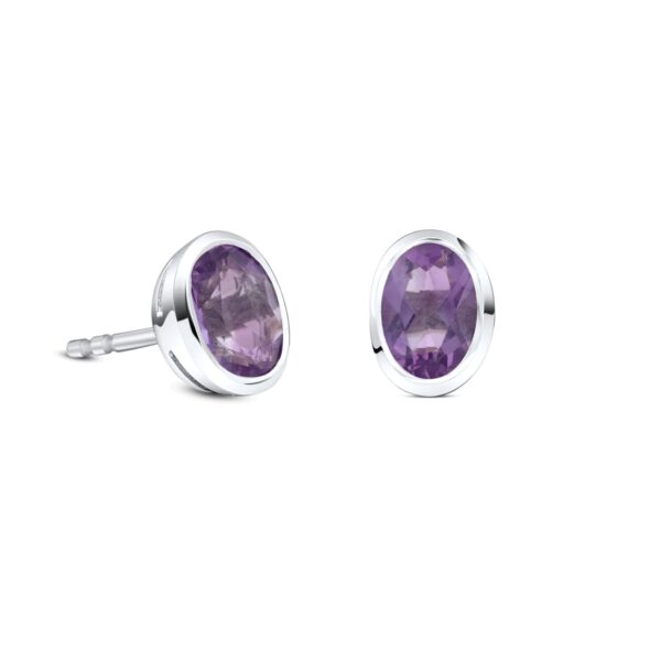 Cercei din argint Silver Desiree Amethyst