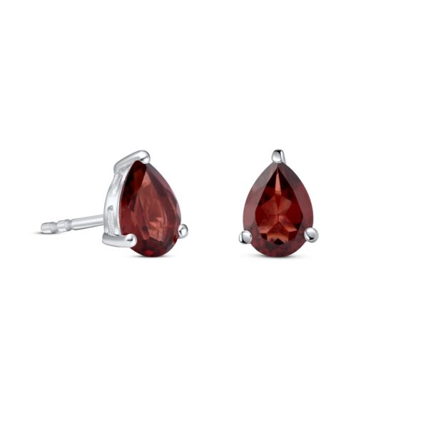 Cercei din argint Silver Garnet Drop