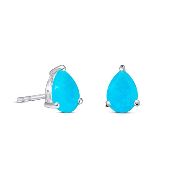 Cercei din argint Silver Turquoise Drop