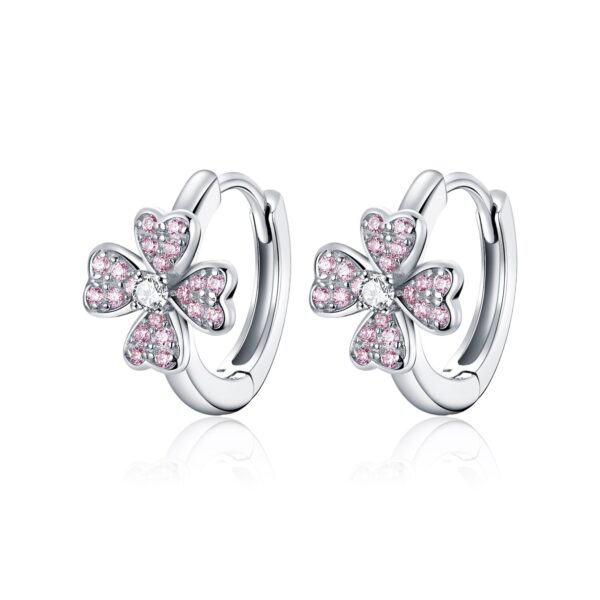 Cercei din argint Sparkling Cherry Blossom