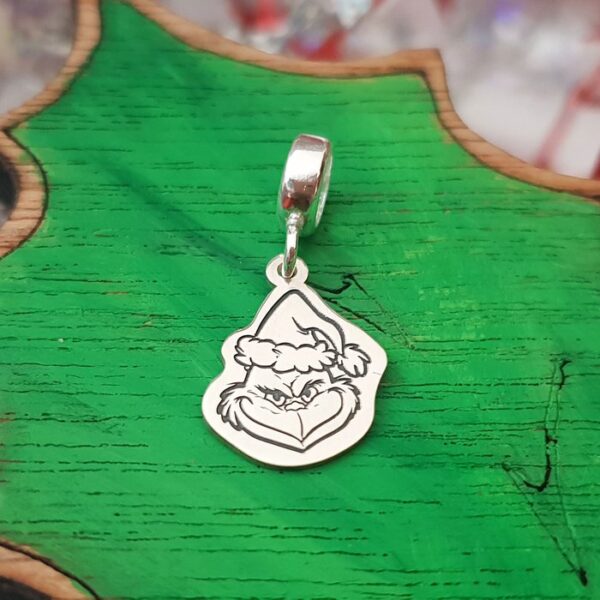 Charm personalizat Craciun – Grinch – Argint 925