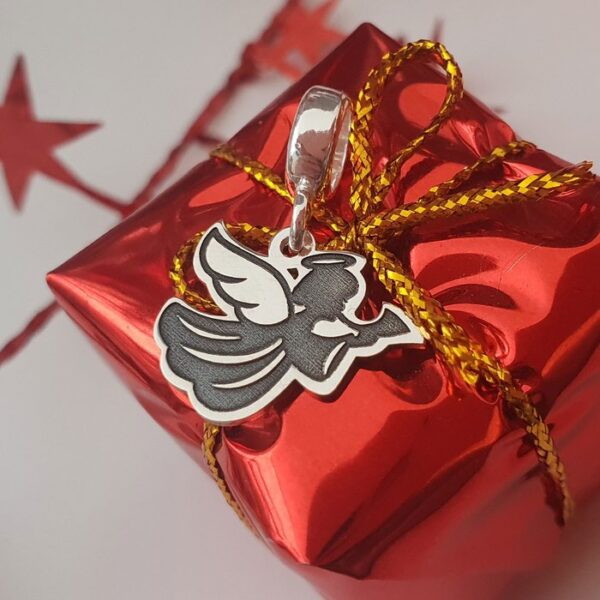 Charm personalizat Craciun – Inger – Argint 925