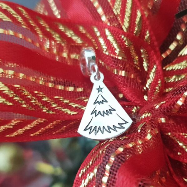 Charm personalizat Craciun – O brad frumos – Argint 925