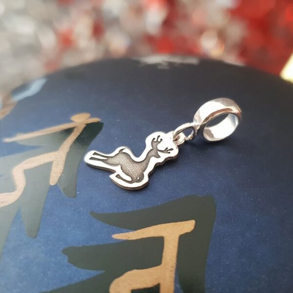 Charm personalizat Craciun – Renul Rudolf – Argint 925