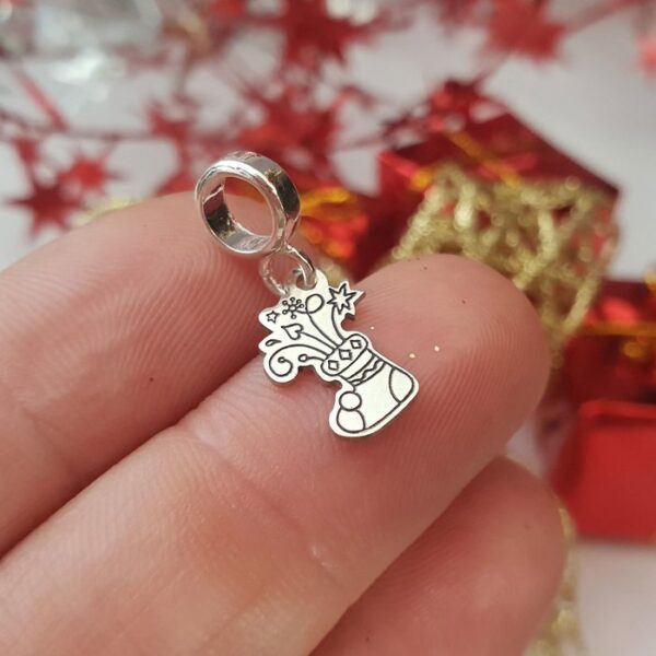 Charm personalizat Craciun – Soseta – Argint 925