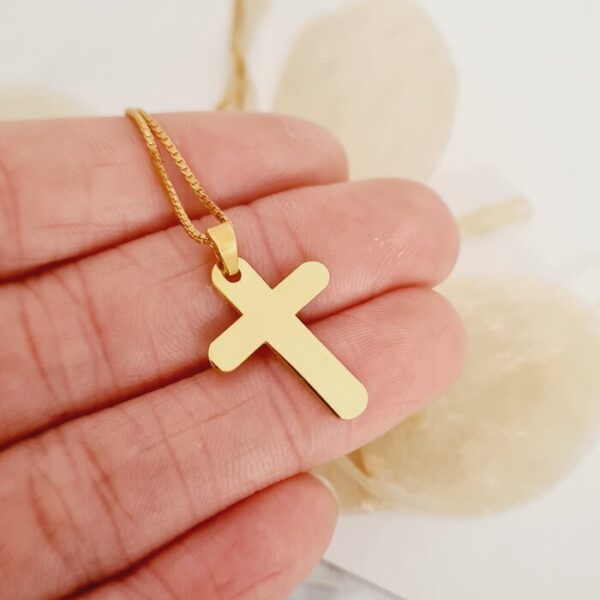 Lantisor Crucea Speranței – Argint 925 placat cu Aur Galben 18K