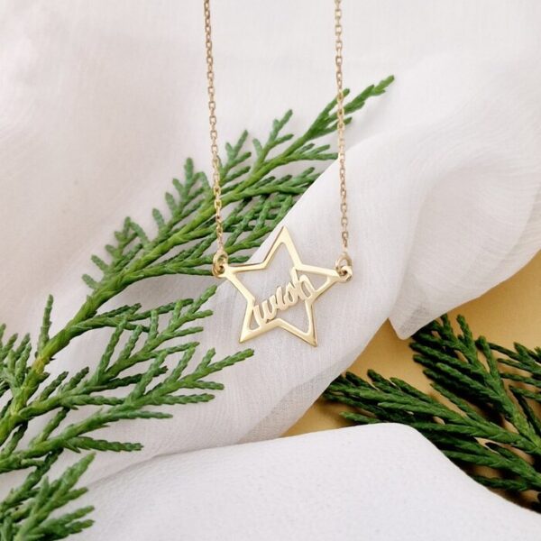 Lantisor festiv – Wish upon a star – Argint 925 placat cu Aur Galben 18K