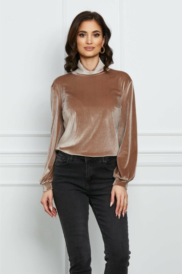 Maleta Dy Fashion crem din catifea