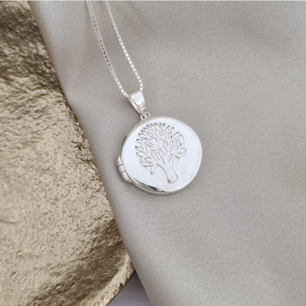 Medalion Copacul Vietii – Locket cu poze in interior – Argint 925