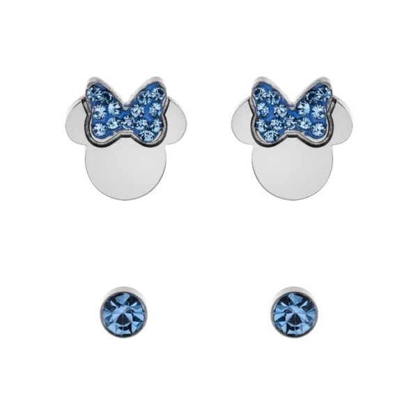 Set Cercei Disney Minnie Mouse – Otel Medical Inoxidabil si Cristale Albastre
