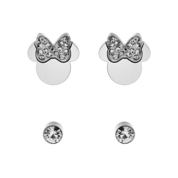 Set Cercei Disney Minnie Mouse – Otel Medical Inoxidabil si Cristale Albe