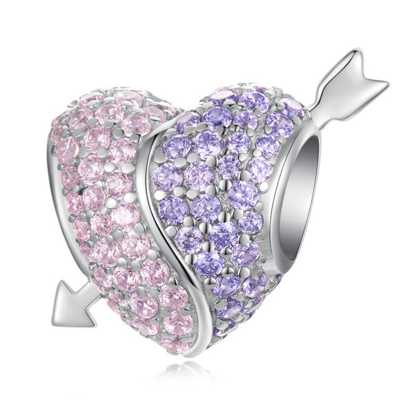 Talisman din argint Cupid’s Color Heart