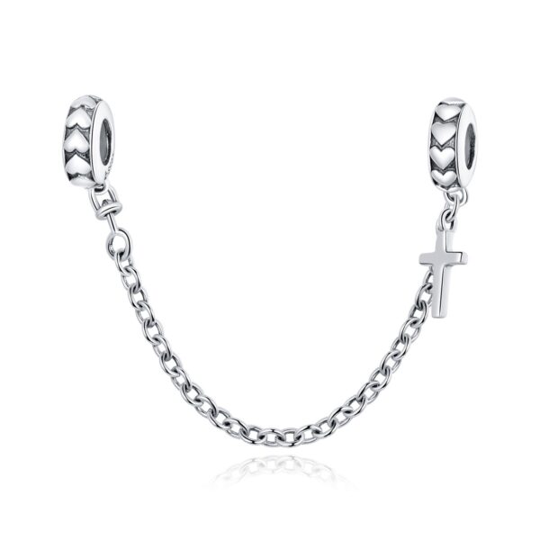Talisman din argint Little Cross Safety Chain