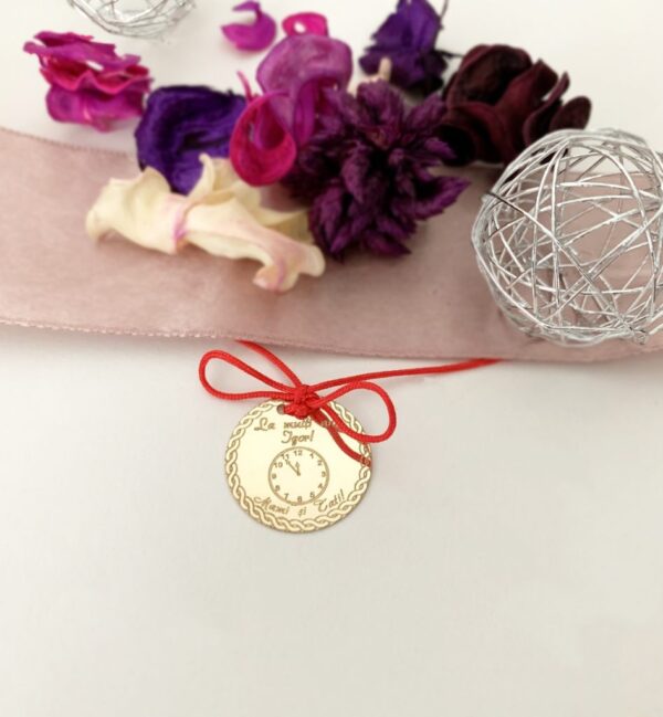 Banut de botez sau mot 20 mm – din aur galben alb sau roz 14K