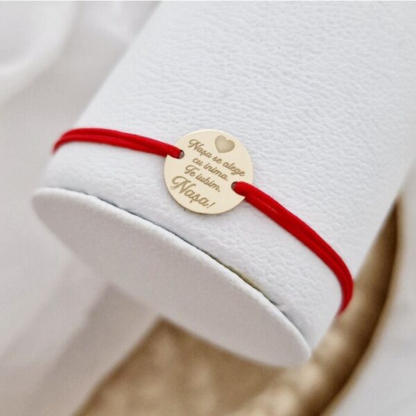 Bratara Nasa mea – Aur Galben 9K – Snur reglabil