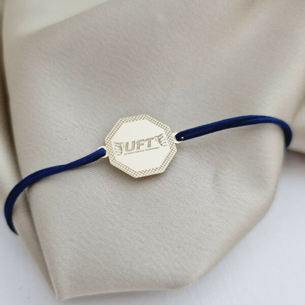 Bratara UFT – Ultimate Fighting Tournament – Aur Galben 14K – Snur reglabil