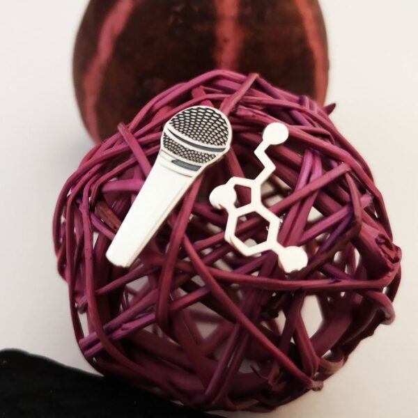 Cercei asimetrici – Microfon si Serotonina – Argint 925, surub