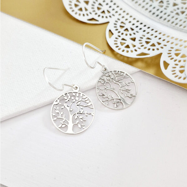 Cercei cu tortita – Copacul vietii – Argint 925