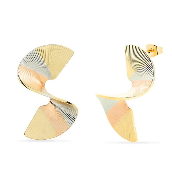 Cercei – Dancing Fan – Placati cu Aur 18K