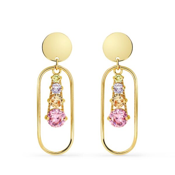 Cercei – Geometric Radiance – Placati cu Aur 18K