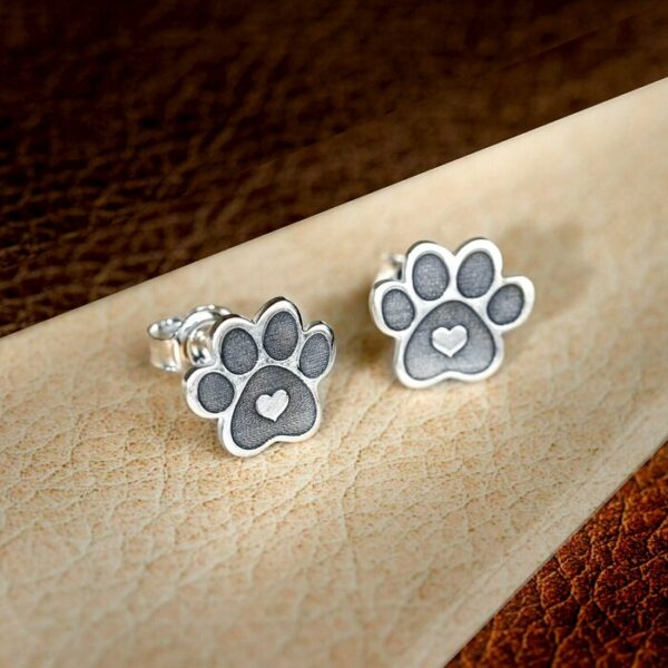 Cercei labuta gravati cu initiala – Argint 925, surub